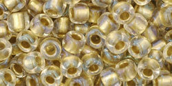 cc262 - Toho beads 6/0 inside colour crystal/gold lined (10g)