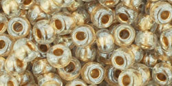 cc989 - Toho beads 6/0 gold lined crystal (10g)