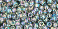 Buy cc176 - Toho beads 8/0 transparent rainbow black diamond (10g)