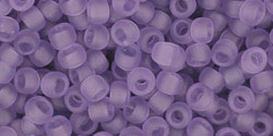 cc19f - toho beads 8/0 transparent frosted sugar plum (10g)