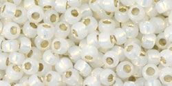 Buy cc2100 - toho beads 8/0 silver-lined milky white (10g)