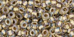 cc262 - Toho beads 8/0 inside colour crystal/gold lined (10g)