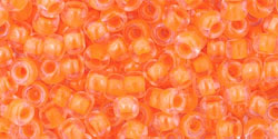 cc802 - toho beads 8/0 luminous neon orange (10g)