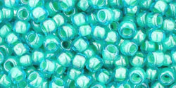 Buy cc954 - Toho beads 8/0 aqua/light jonquil lined (10g)