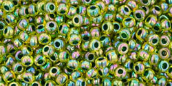 Buy cc1829 - Toho beads 11/0 rainbow light jonquil/ green (10g)