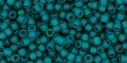 Buy cc7bdf - Toho beads 11/0 transparent frosted teal (10g)
