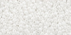 Buy cc121 - Toho beads 15/0 opaque lustered white (5g)