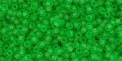 cc7f - Toho beads 15/0 transparent frosted peridot (5g)