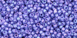 cc934 - Toho beads 15/0 light sapphire/opaque purple lined (5g)