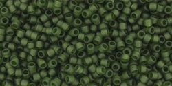 cc940f - Toho beads 15/0 transparent frosted olivine (5g)