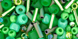 cc3221 - Toho beads mix wasabi-green (10g)