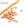 Beads wholesaler  - Heishi bead 4x1-1.5mm - golden polymer clay (1.5g)