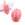 Beads wholesaler  - Strawberry Quartz Glass Oval Pendant 46x34mm - Hole: 1.2mm (1)
