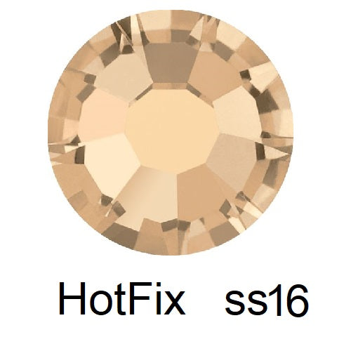 Buy Flatback Hotfix Preciosa Crystal Honey - ss16-3.8mm (60)