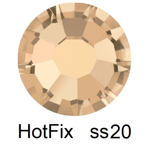 Buy Flatback Hotfix Preciosa Crystal Honey - ss20-4.6mm (60)