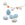 Beads wholesaler  - Amazonite Flat Drop Beads Pendants 10x8mm - Hole: 0.8mm (5)