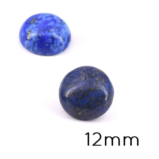Round Cabochon Lapis lazuli Tinted 12mm (1)