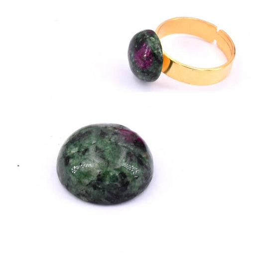 Round cabochon natural zoisite ruby ​ - 12mm (1)