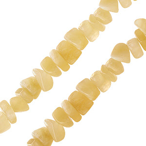 Buy Yellow jade chips 6mm bead strand (1)