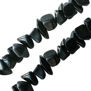 Black onyx chips 6mm bead strand