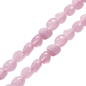 Rose quartz nugget beads 4x6mm strand (1)