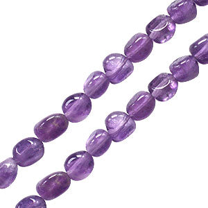 Amethyst nugget beads 4x6mm strand (1)