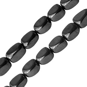 Hematite nugget beads 8x10mm strand