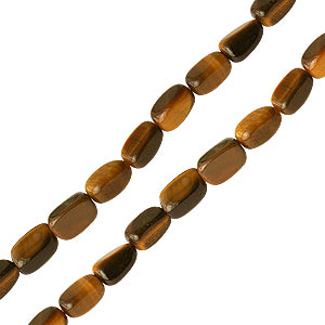 Tigers eye quartz nugget beads 4x6mm strand (1)