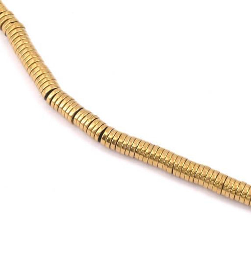 Heishi beads hematite bronze 4mm (1 strand - 40cm)