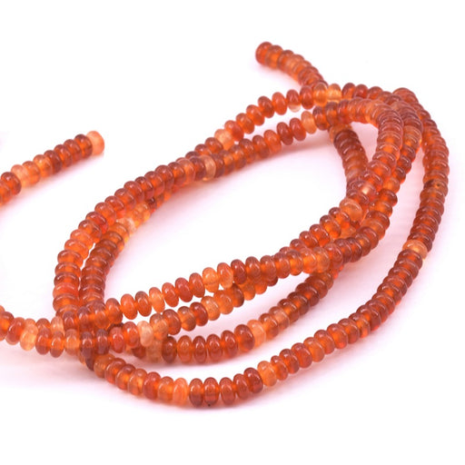 Rondelle Beads Carnelian 4x2mm - hole: 0.8mm - 1 strand (1)