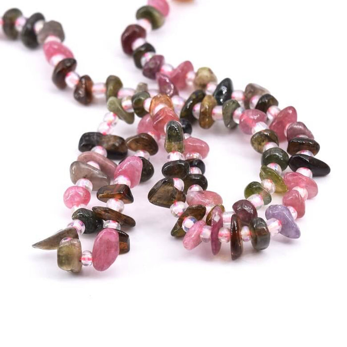 Heishi Beads slice Polished Tourmaline 5-9x1-5mm (1 Strand-38cm)