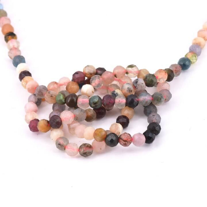 Faceted Round Beads Mix Stone from Brazil 4mm (1 Strand-38cm)