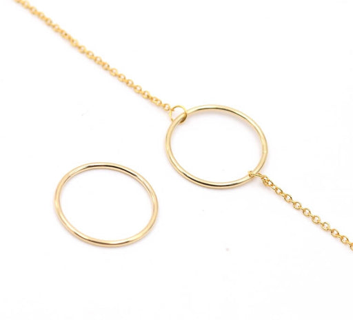 Closed ring link 18x1mm Gold Filled (1)