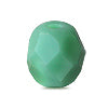 Perles facettes de bohème green turquoise 4mm (100)