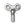 Beads Retail sales Winding key silver plated 19x22mm (1)
