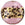 Beads wholesaler  - Murano bead lentil pink leopard 30mm (1)