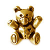 Buy Teddy bear bead metal antique gold plated 12.5mm (1)