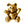 Beads Retail sales Teddy bear bead metal antique gold plated 12.5mm (1)
