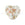 Beads wholesaler  - Murano bead heart gold and silver 10mm (1)