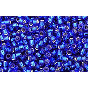 Buy cc28- Toho Treasure beads 11/0 silver lined cobalt (5g)
