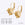 Beads wholesaler  - Earring setting for Swarovski 4470 12mm gold plated (2)