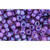 cc928 - Toho beads 8/0 rainbow rosaline/opaque purple lined (10g)