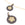 Beads Retail sales Medal black lacquered with zirconium flower 17mm + 4mm (1)