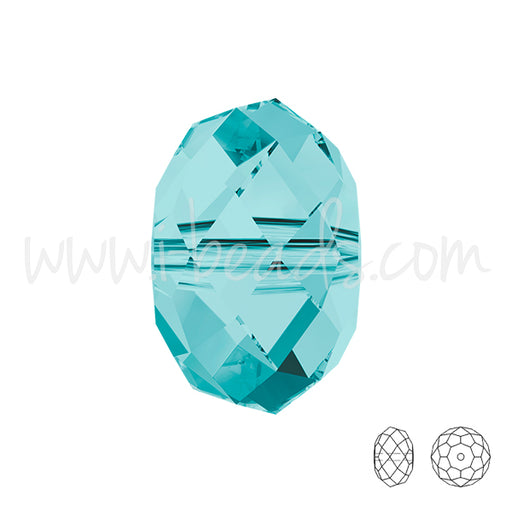 Buy 5040 Swarovski briolette beads light turquoise 6mm (10)