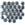 Beads wholesaler  - Honeycomb beads 6mm hematite (30)