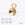 Beads wholesaler  - Pendant setting cupped for Swarovski 1088 SS39 gold plated (1)
