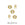 Beads Retail sales Heishi rondelle beads Gold filled 4x2.1mm Hole:1.2mm (5)