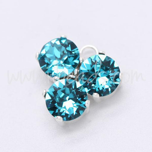 Pendant setting for 3 Swarovski 1088 SS39 silver plated (1)