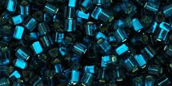 cc27bd - Toho triangle beads 2.2mm silver lined teal (10g)