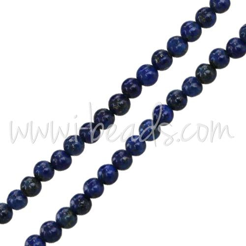 Buy Natural Lapis Lazuli Round Beads 3mm strand (1)